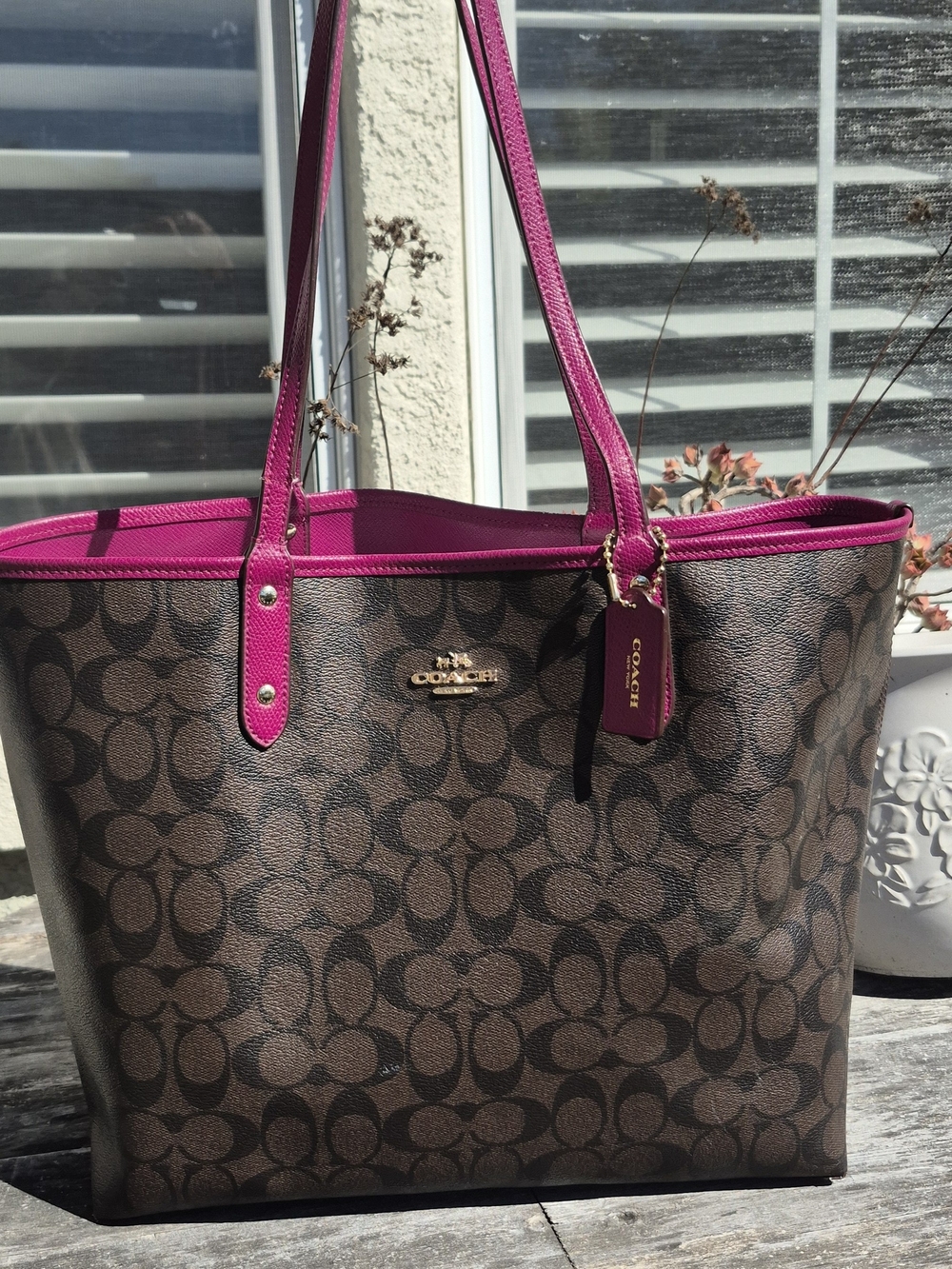 Coach Signature Canvas Tote